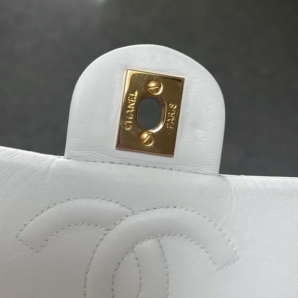 ❌sold❌ Chanel Mini Square Classic Flap Bag 24K Lambskin - Picture 12 of 17